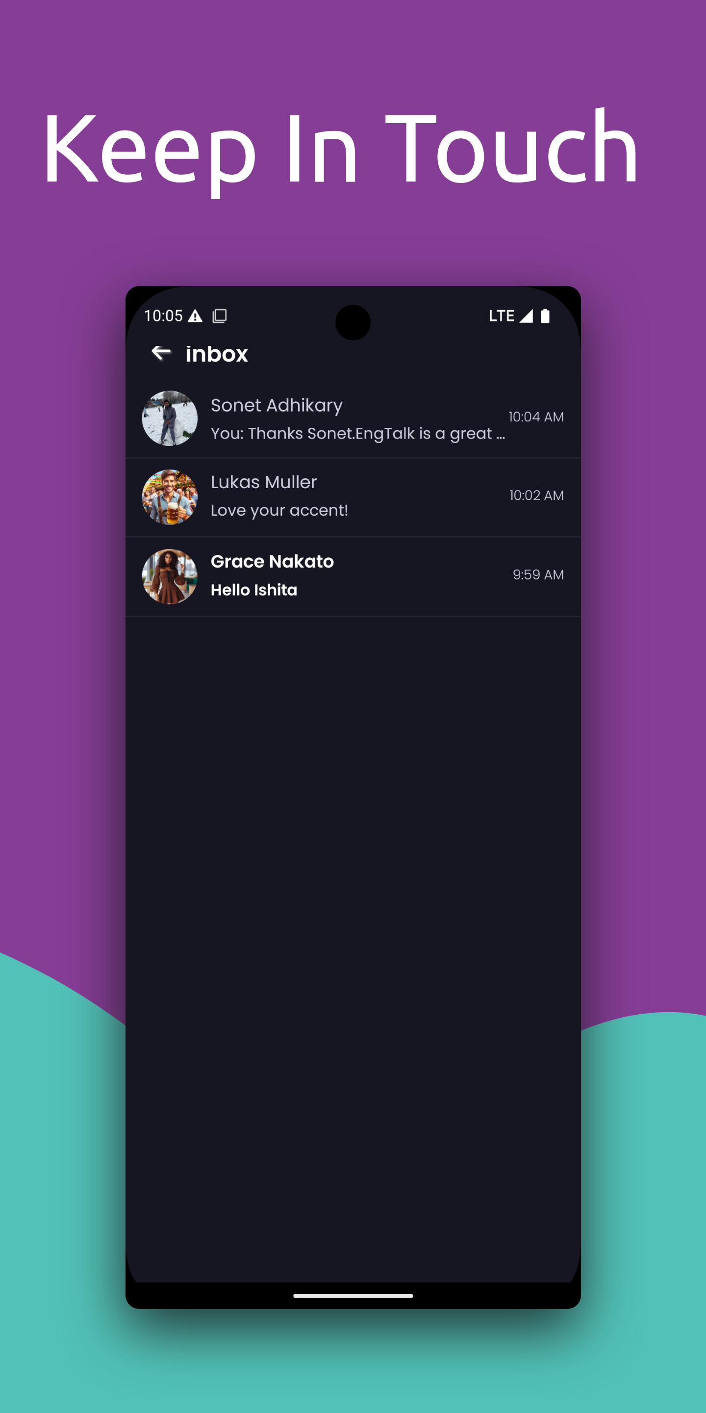 Stay connected with language partners